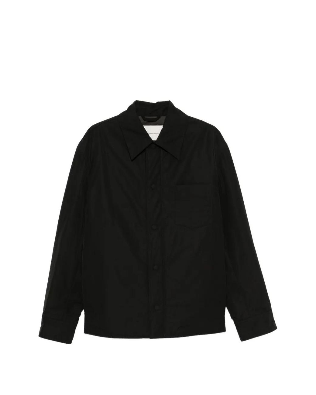 AMI Black Ami De Coeur Padded Shirt Jacket for men