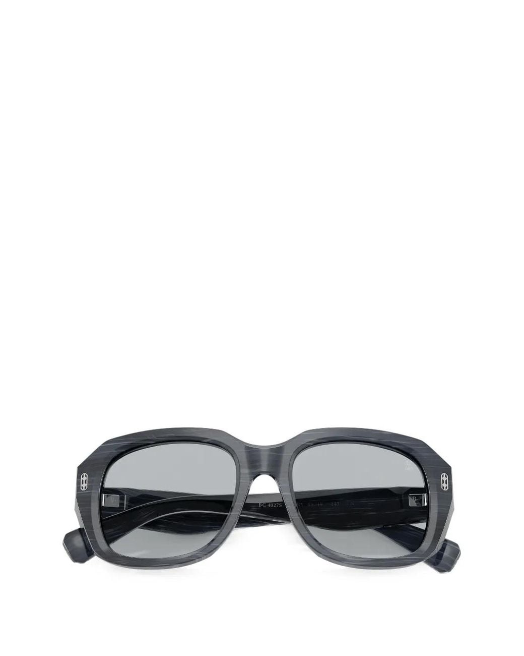 Brunello Cucinelli Gray Geometric-Frame Sunglasses