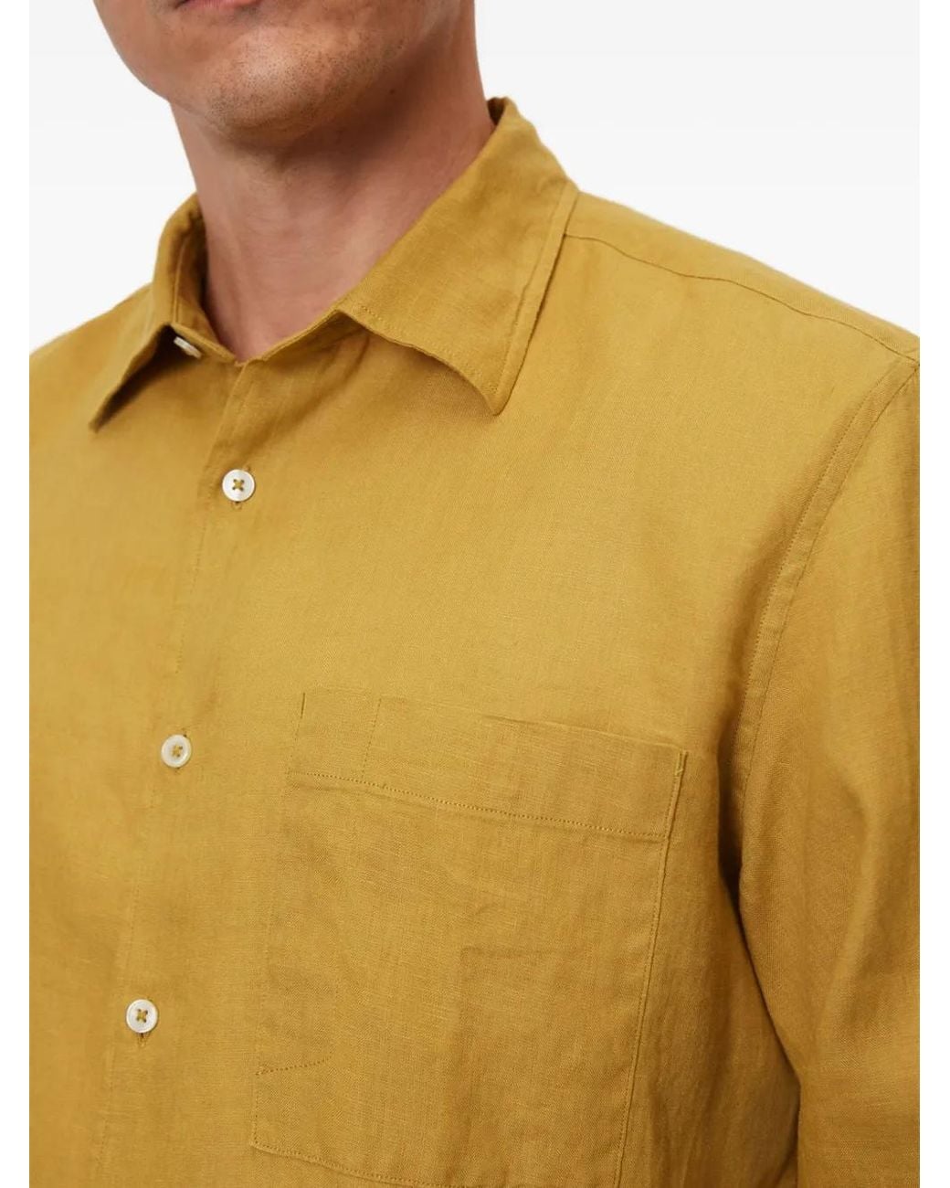 Marc O' Polo Natural Linen Button-Up Shirt for men