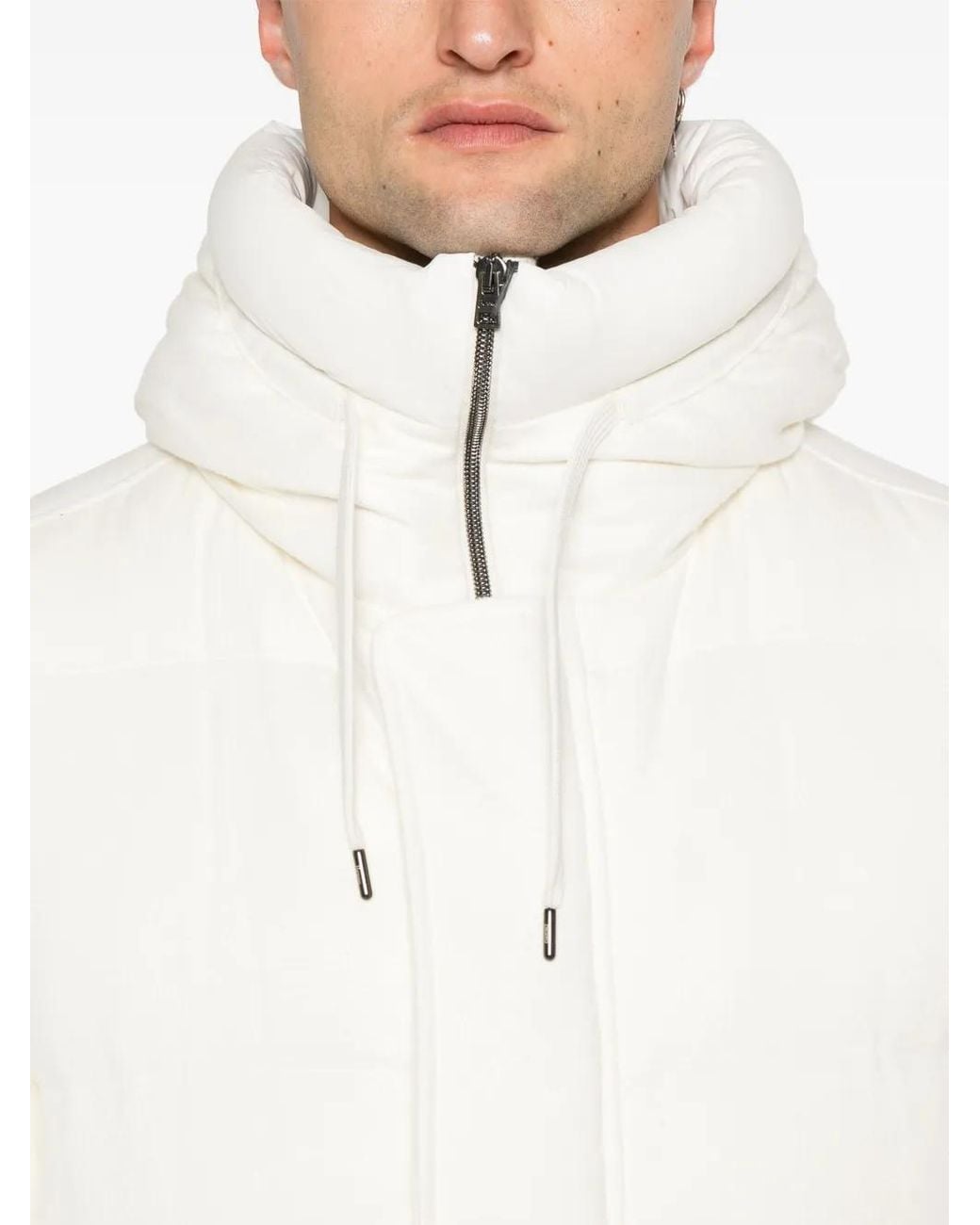 Herno White Quilted Jacket for men