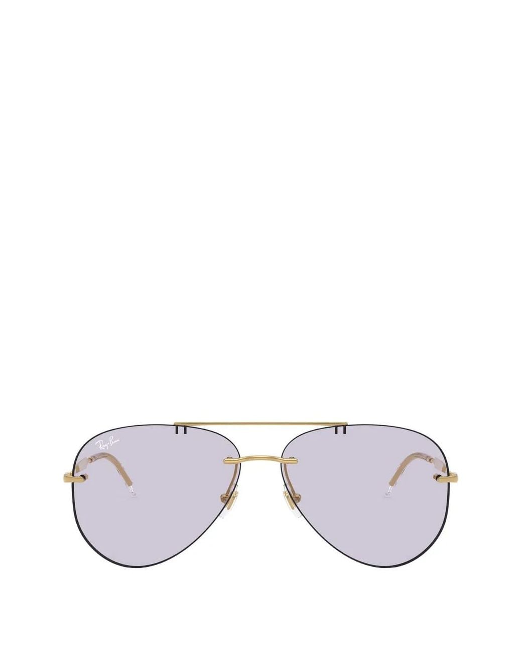 Ray-Ban Metallic Pilot-Frame Sunglasses