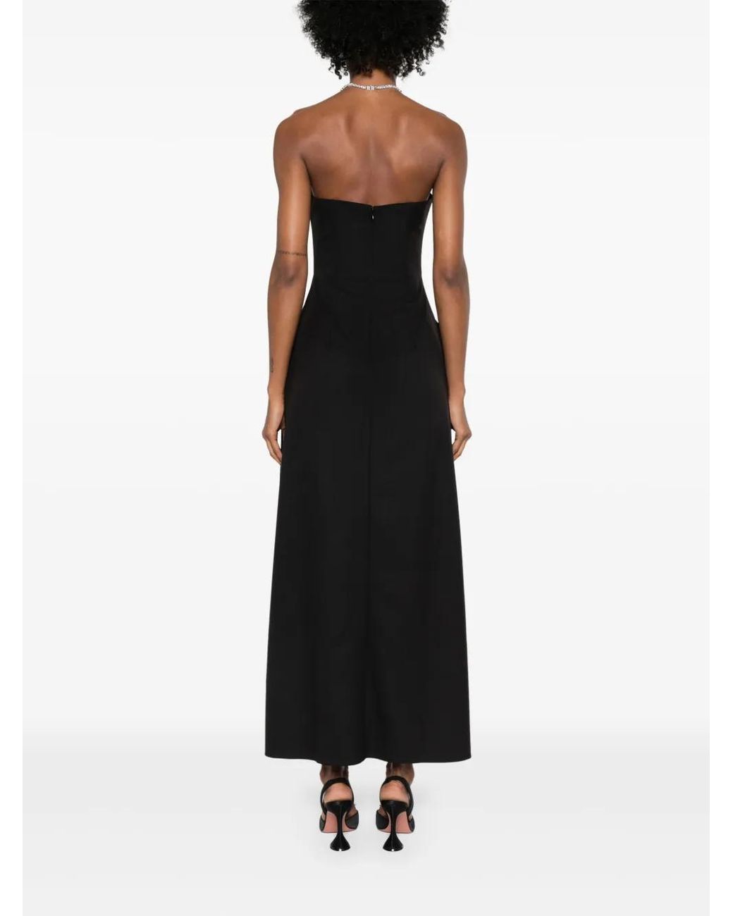 V:PM ATELIER Black Lilis Strapless Maxi Dress