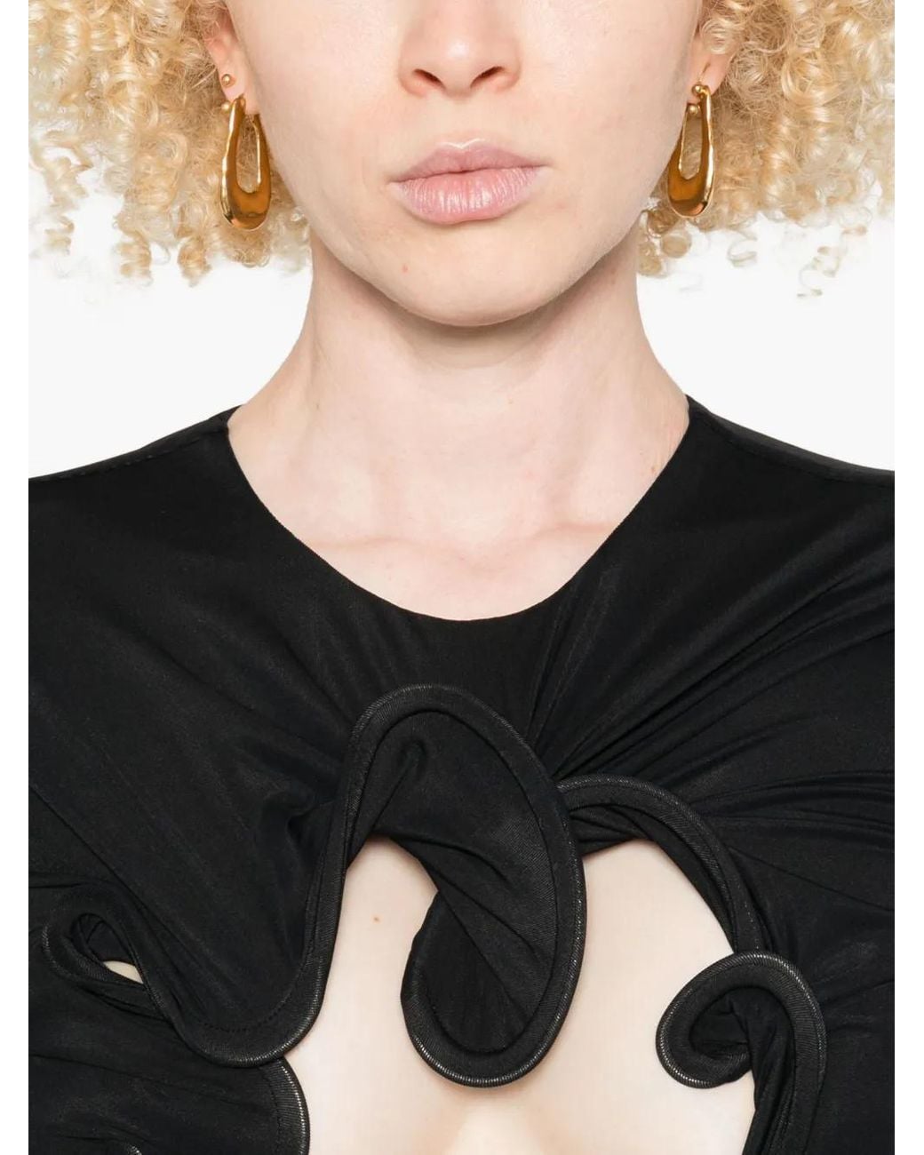 Christopher Esber Black Hollow Venus Blouse