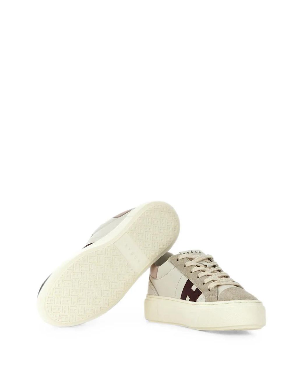 Hogan White Crosswind Platform Sneakers