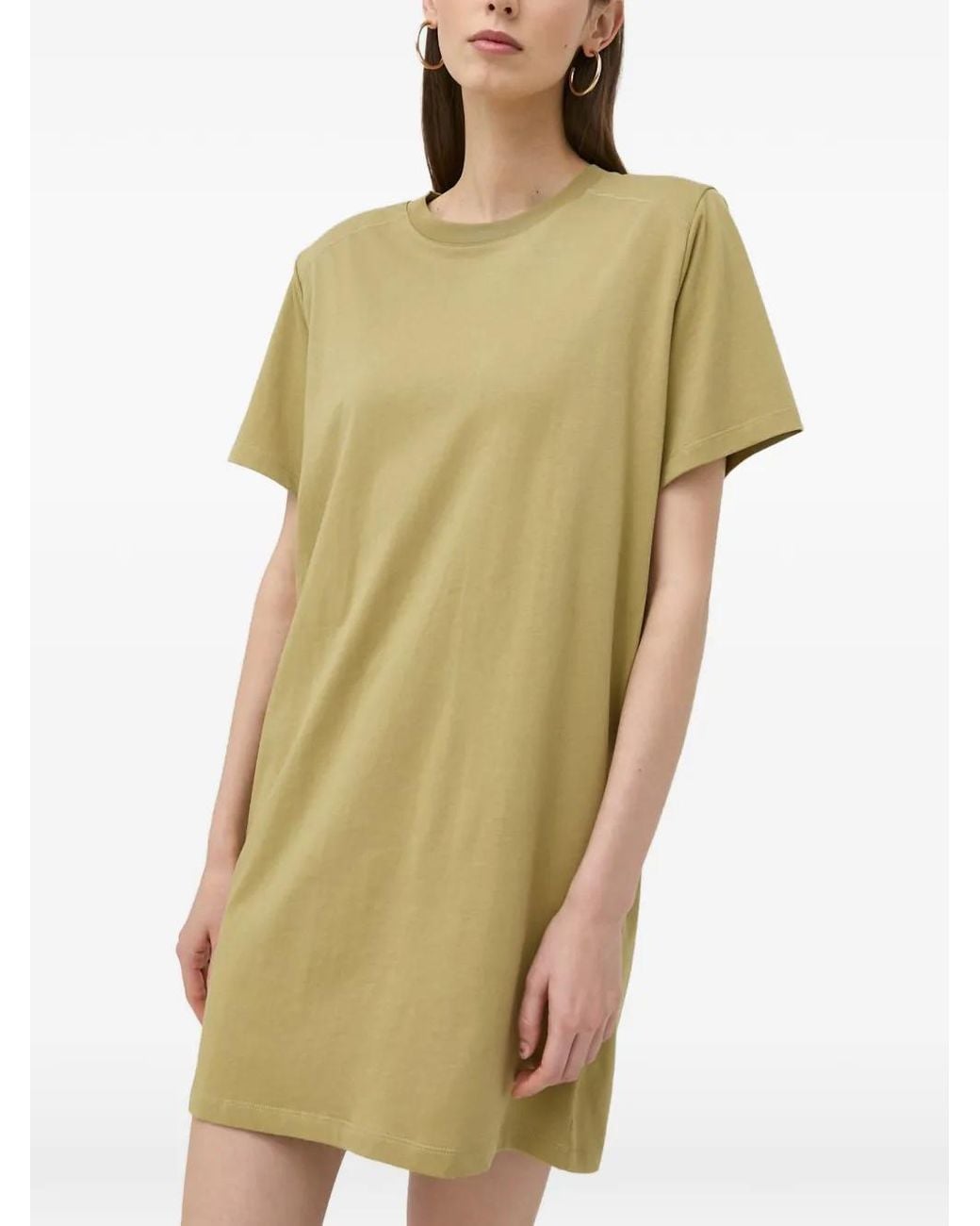 Notes Du Nord Green Short-Sleeve Mini Dress