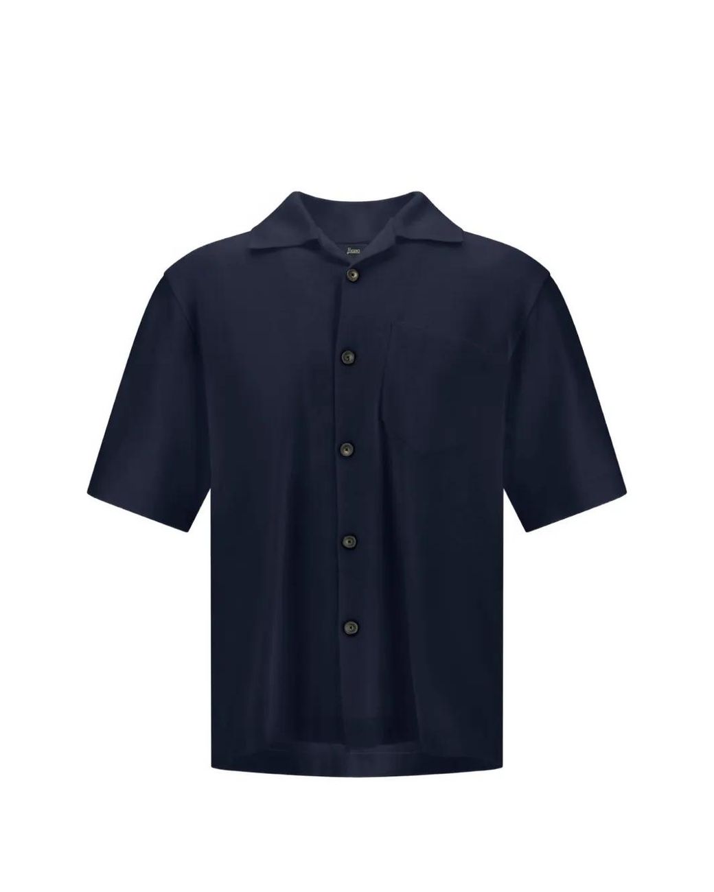 Herno Blue Chemise À Poche Plaquée for men
