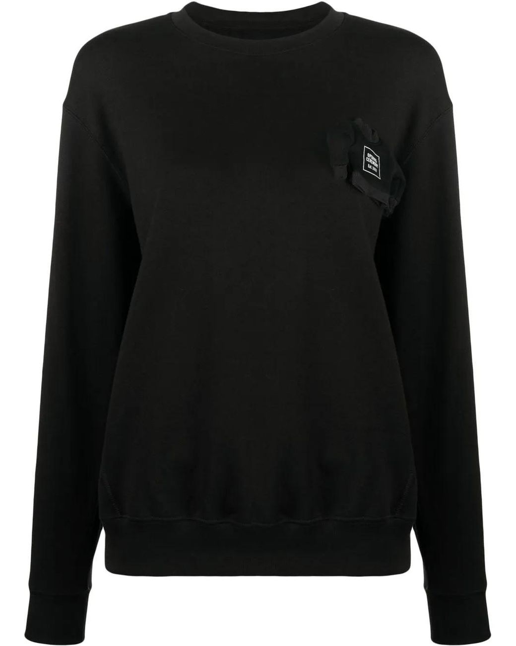 Opening Ceremony Top Met Logopatch in het Black