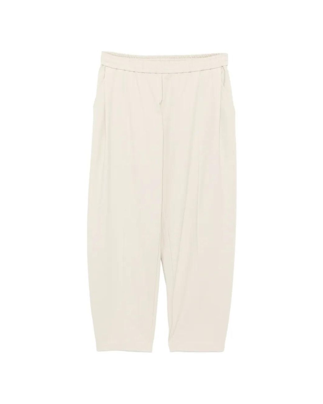 CROQUIS White Tapered Drawstring Trousers for men