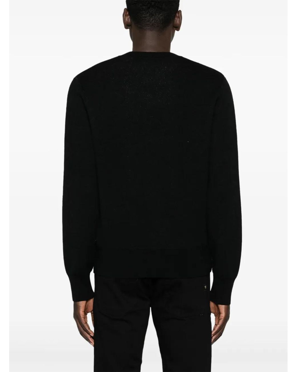 Versace Jeans Couture Pullover Mit V-Emblem in Black für Herren