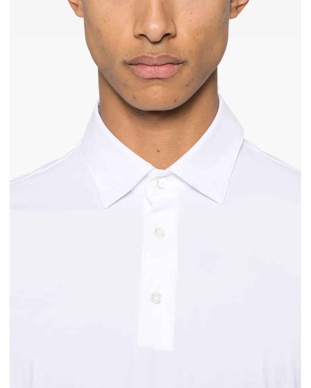 Herno White Spring Polo Shirt for men