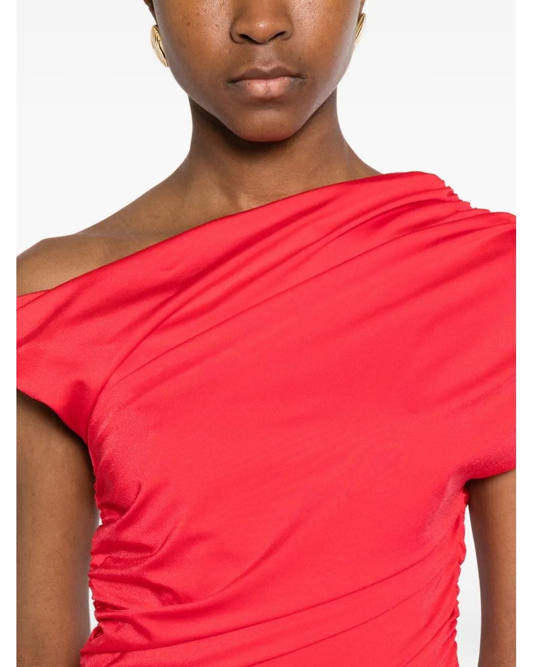 La Petite Robe Di Chiara Boni ドレープ マキシドレス Red