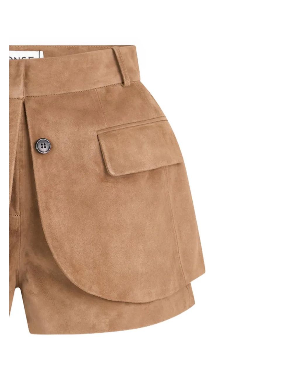 Monse Brown Jacket-Hem Short