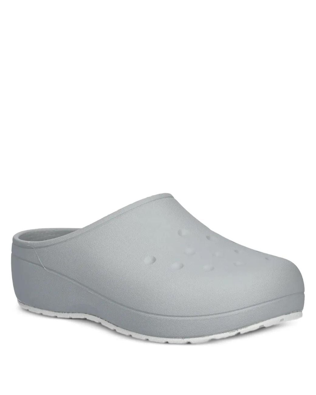 CROCSTM Gray Round-Toe Slides