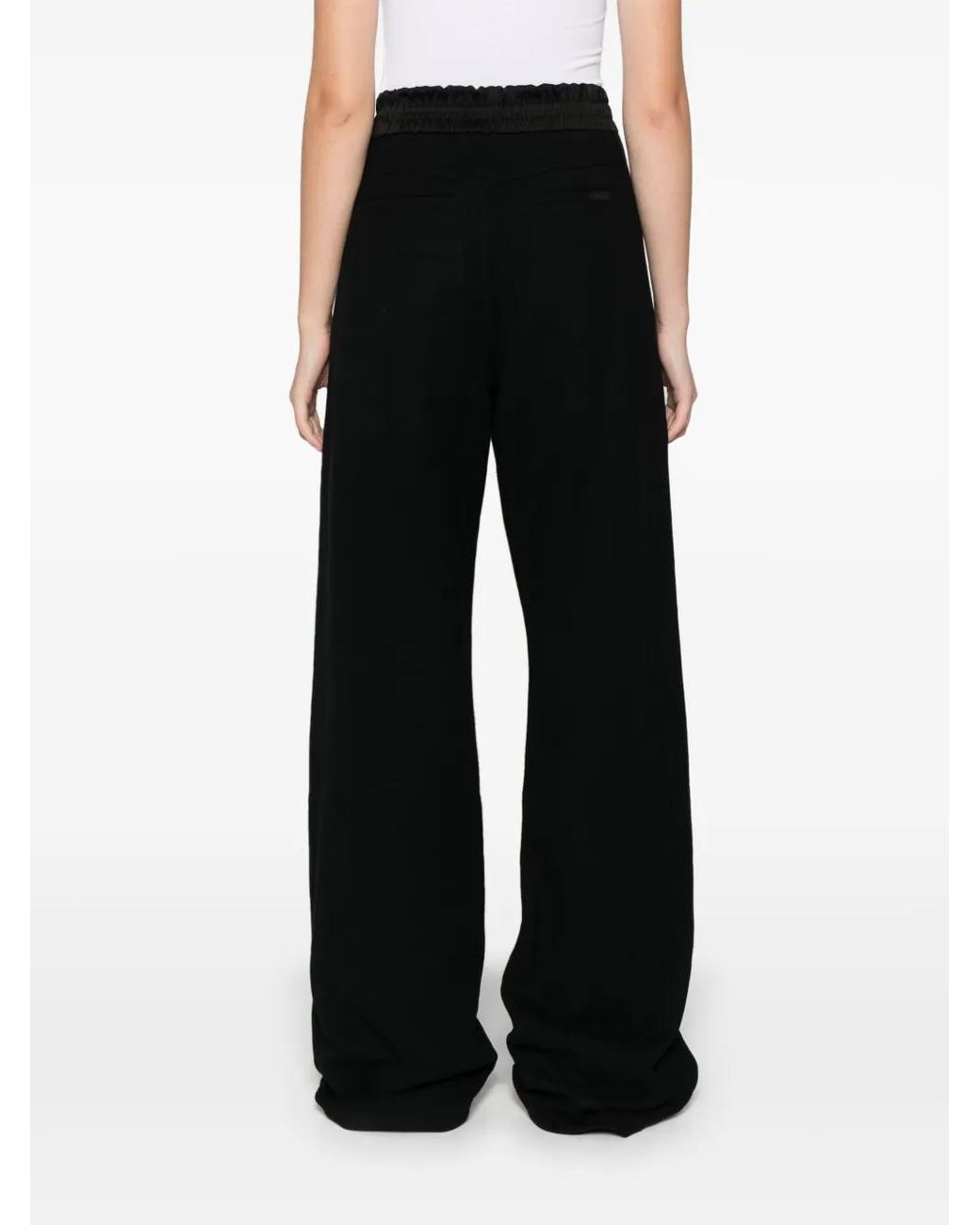 Saint Laurent Black Logo-Embroidered Track Pants