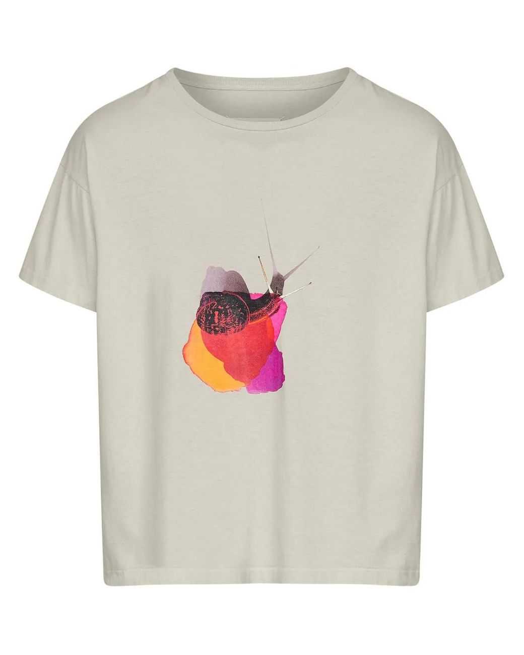 Maison Margiela Gray Graphic-Print T-Shirt for men