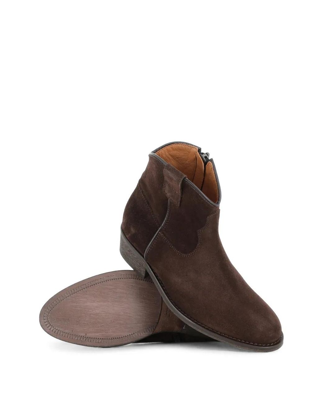 SALLE DE MODE Brown Suede Ankle Boots