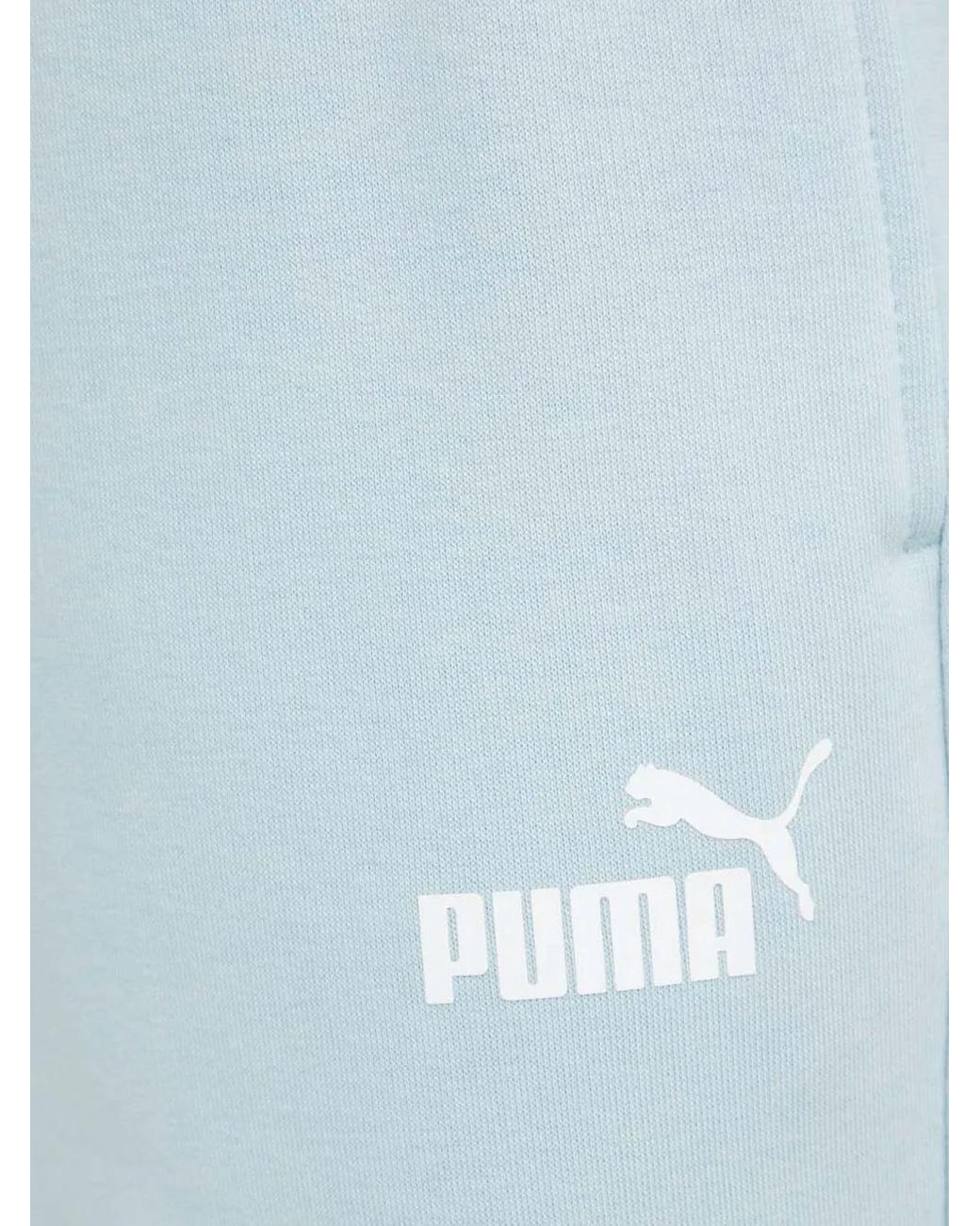 PUMA Blue Logo-Print Track Pants