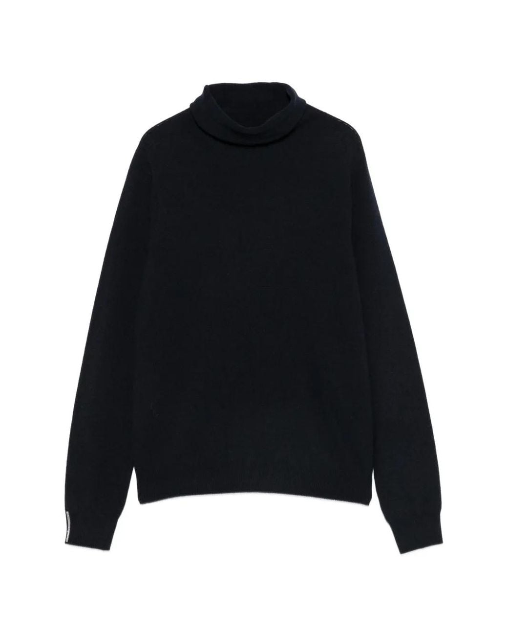 Peserico Black Roll-Neck Silk-Blend Sweater
