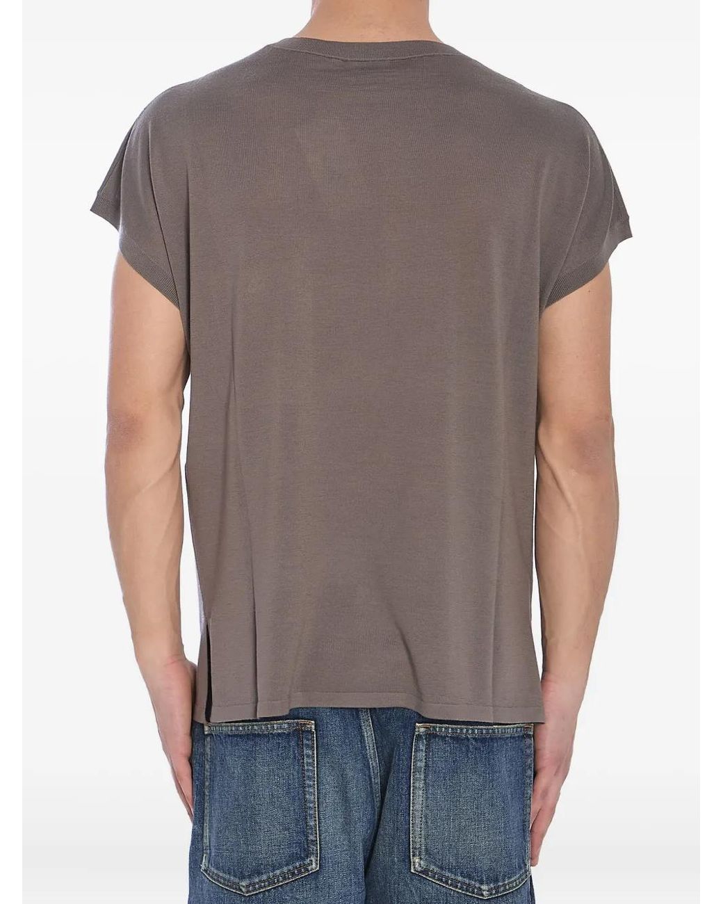 Saint Laurent Gray T-Shirt And Polo Shirt for men