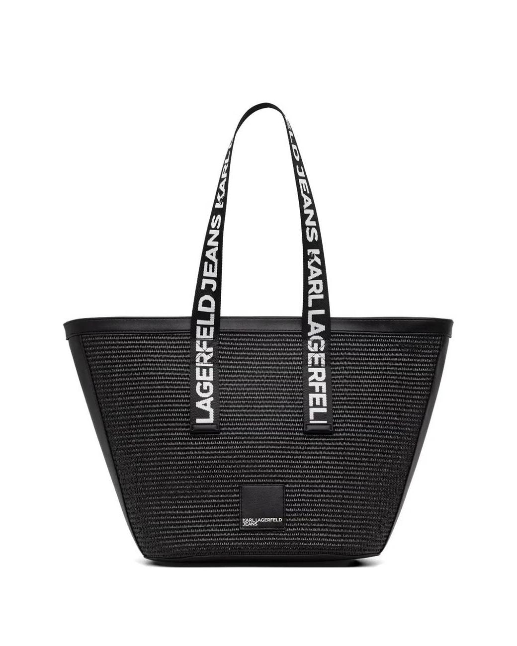 Karl Lagerfeld Black Cabas À Bride Logo