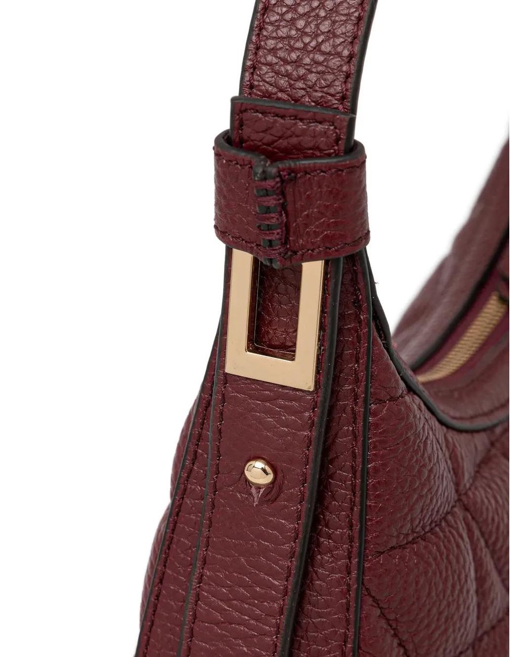 Geox Purple Maryemy Quilted Zip Shoulder Bag