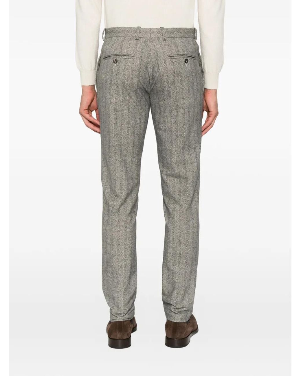 Circolo 1901 Gray Pantalon À Chevrons for men