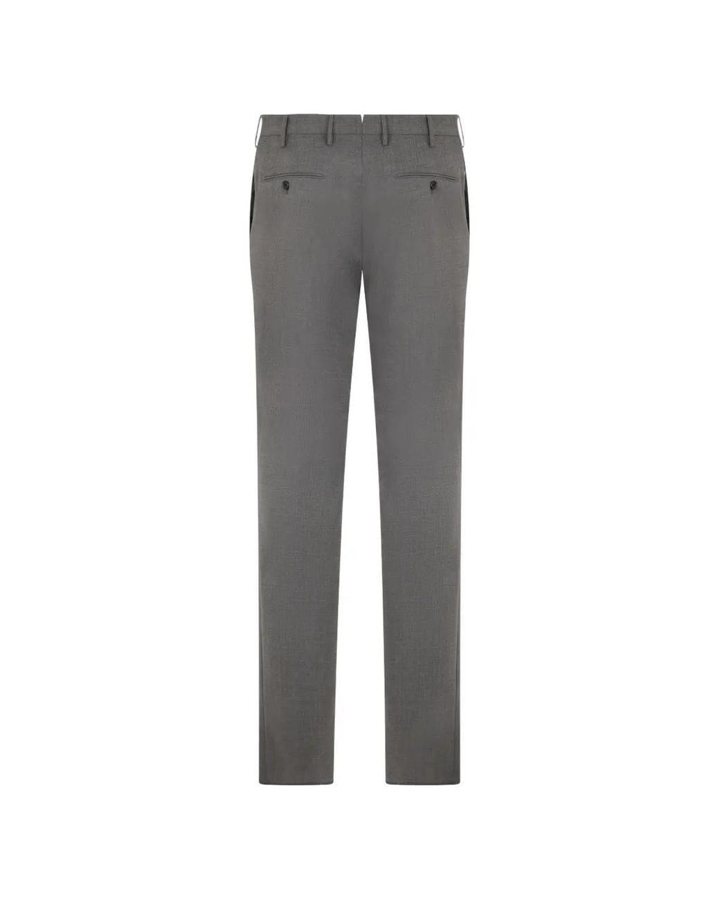 Slowear Gray Front-Button Trousers for men