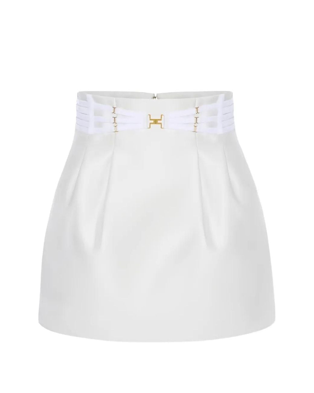 Elisabetta Franchi White Mini Skirt