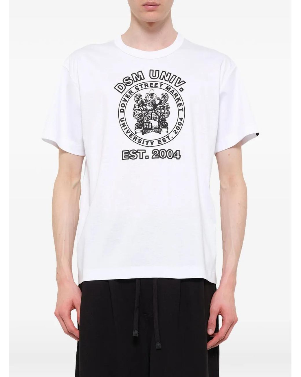 Dover Street Market White Dsm Graphic-Print T-Shirt for men