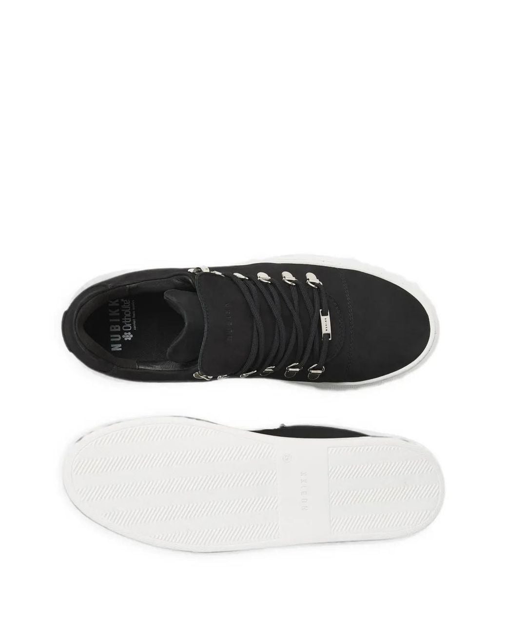 Nubikk Black Jagger Classic Lace-Up Sneakers for men