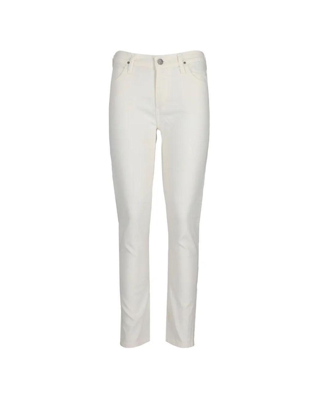 Citizens of Humanity White Jean Droit Carlton À Taille Haute