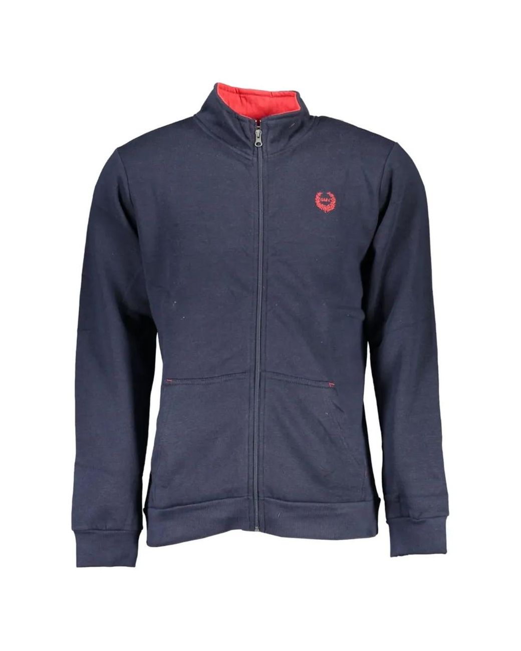 Gianmarco Venturi Blue Zip-Up Sweatshirt for men