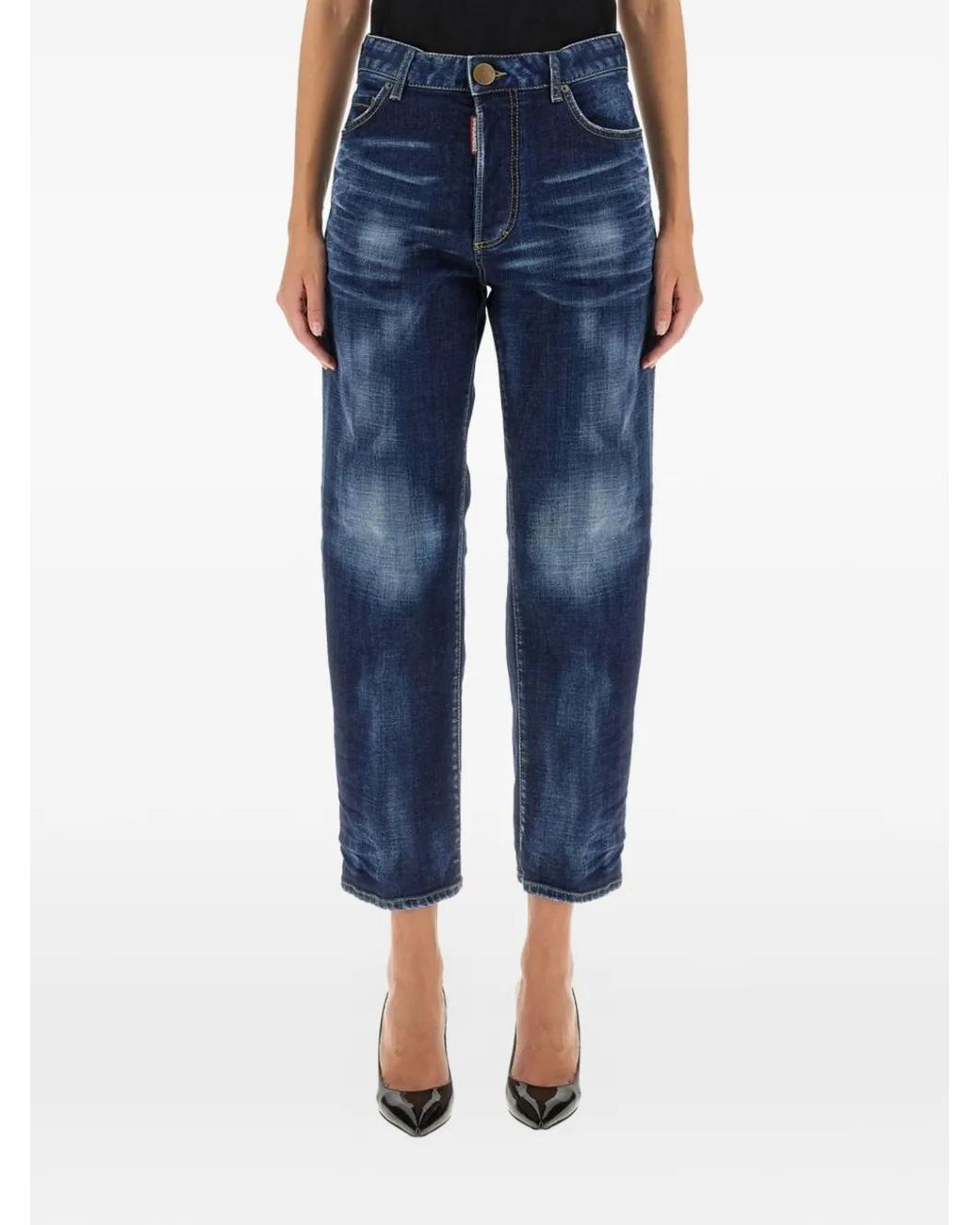 Jeans Con Applicazione Boston di DSquared² in Blue