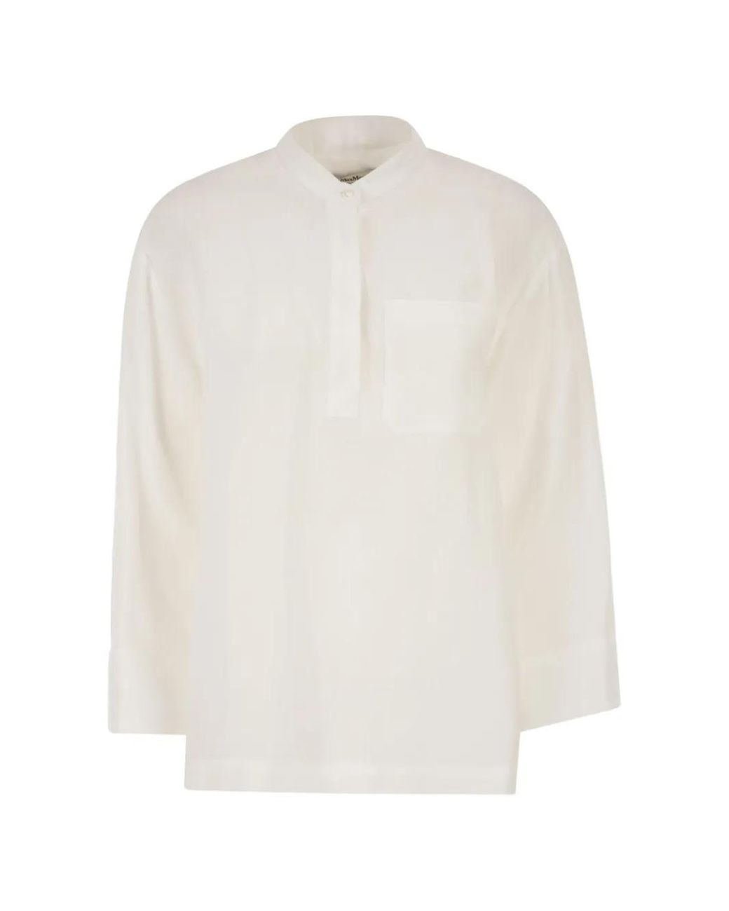 Max Mara White Virgin Wool Shirt