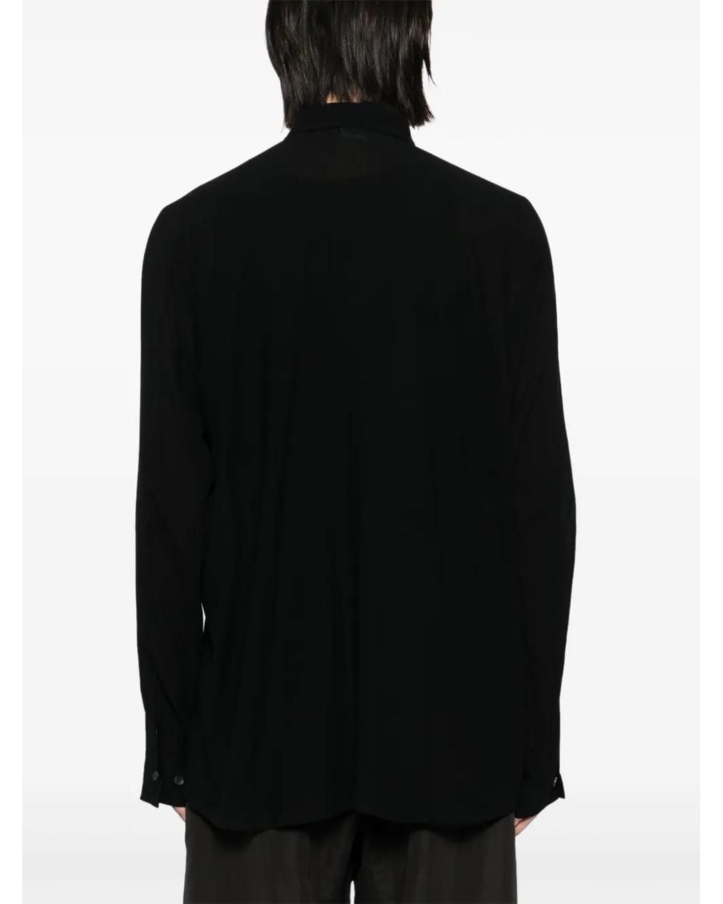 Jan Jan Van Essche Black Crepe Shirt for men