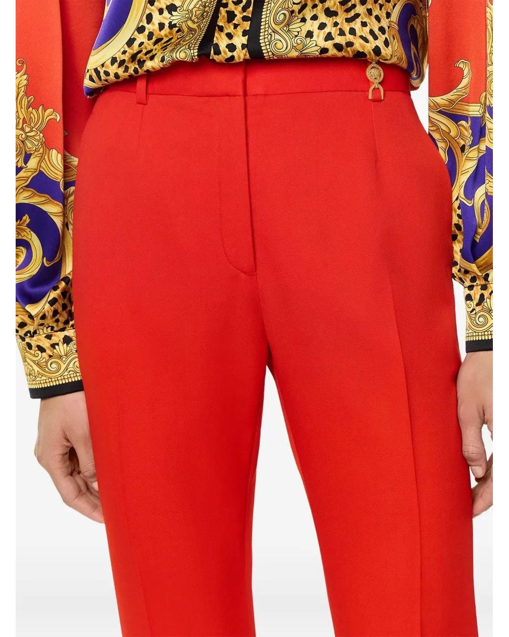 Versace High-Waisted Flared Trousers
