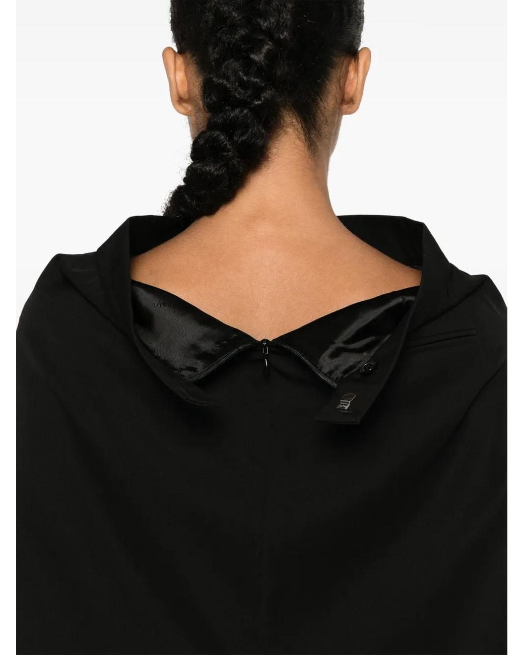 ALAINPAUL Black Tailored Wool Top