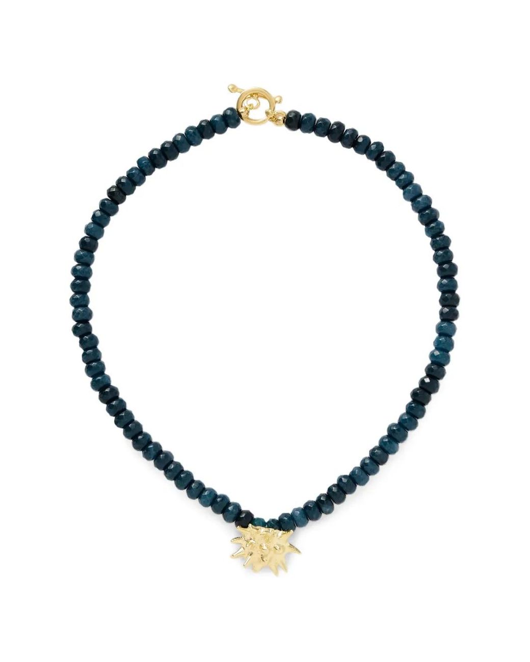YSSO Blue Sea Urchin Jade Necklace