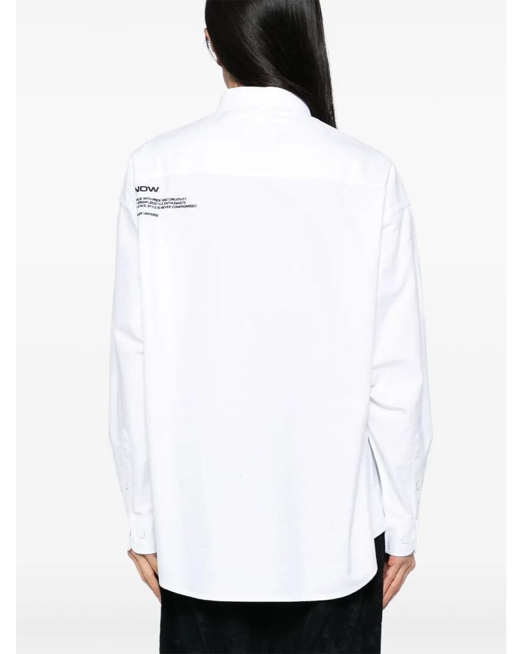 Aape By A Bathing Ape White Long Sleeves Shirt for men