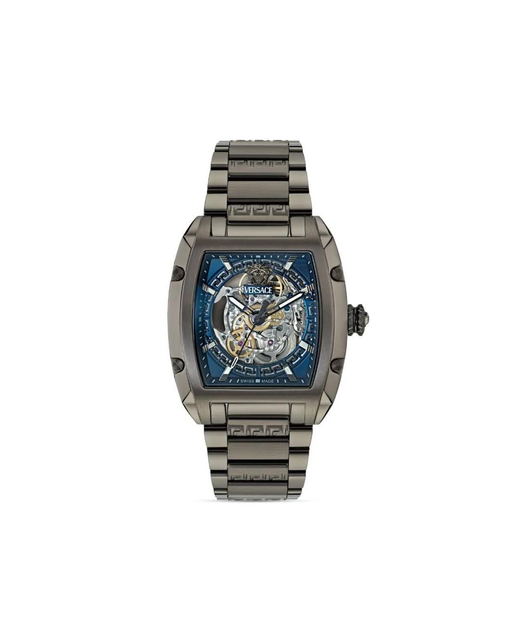 Versace Dominus Skeleton Armbanduhr 49Mm in Blue für Herren