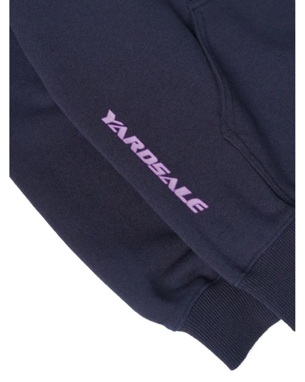 Yardsale Blue Graphic-Print Hoodie for men