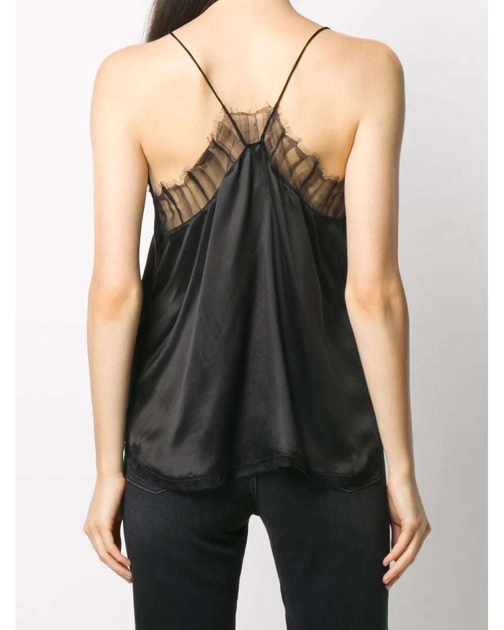 IRO Black Vìscose Tank Top