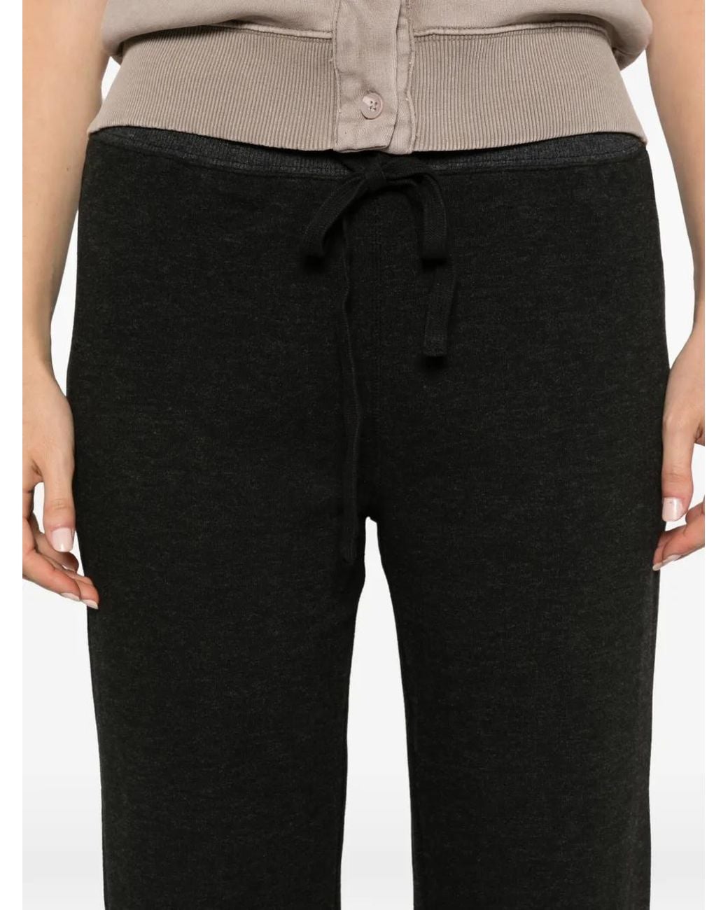 Bobi Black Pantalon De Jogging Court À Lien De Resserrage