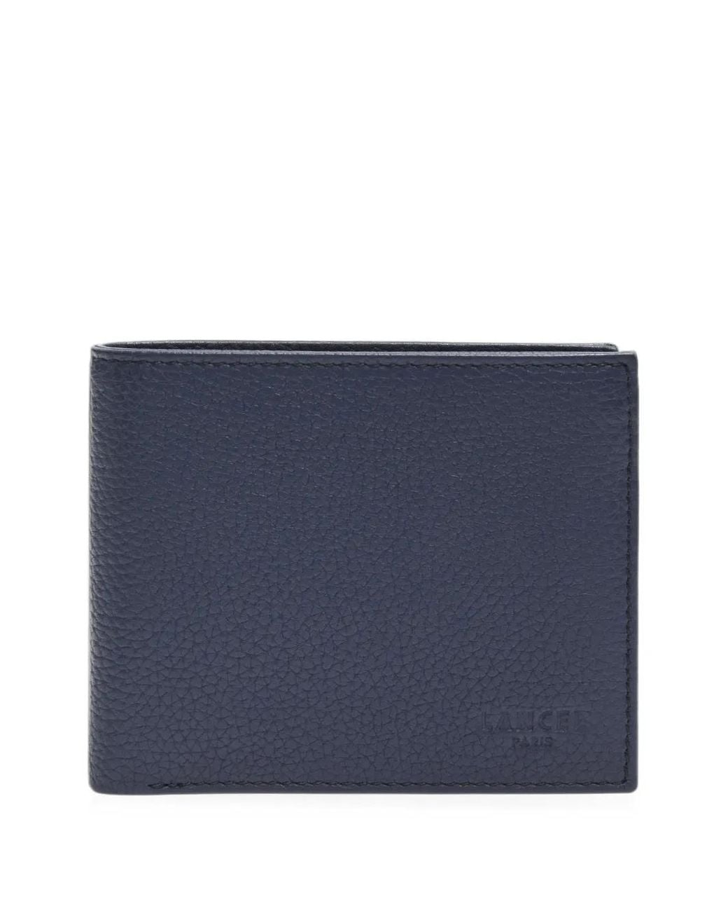 Lancel Blue Leon Grained Leather Wallet for men