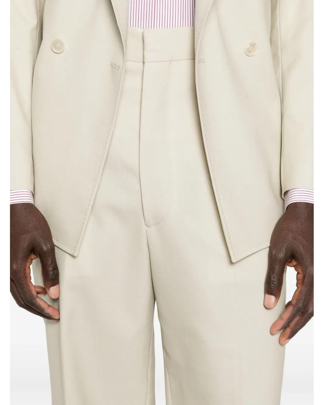 Reveres 1949 White Double-Breasted Suit for men