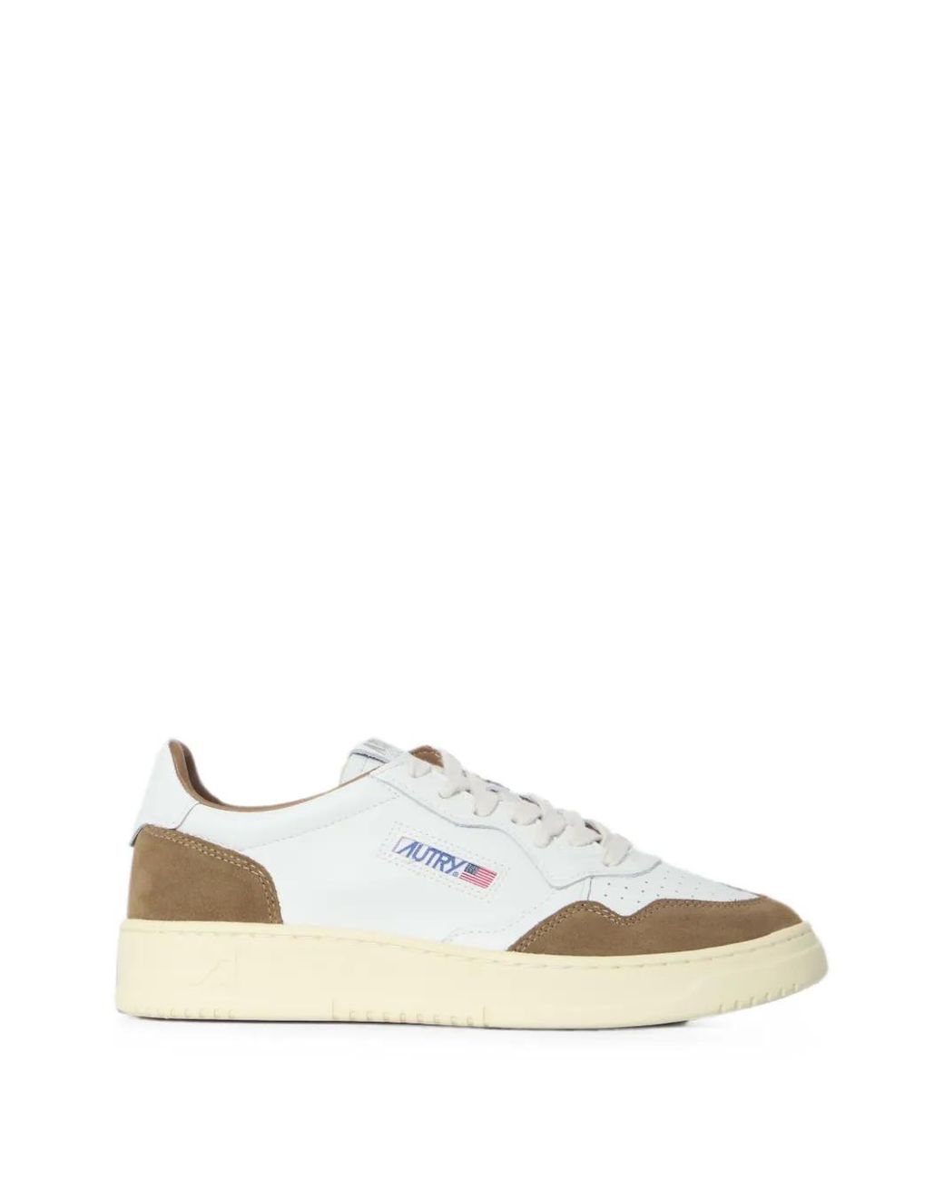 Autry White Medalist Low-Top Sneakers for men