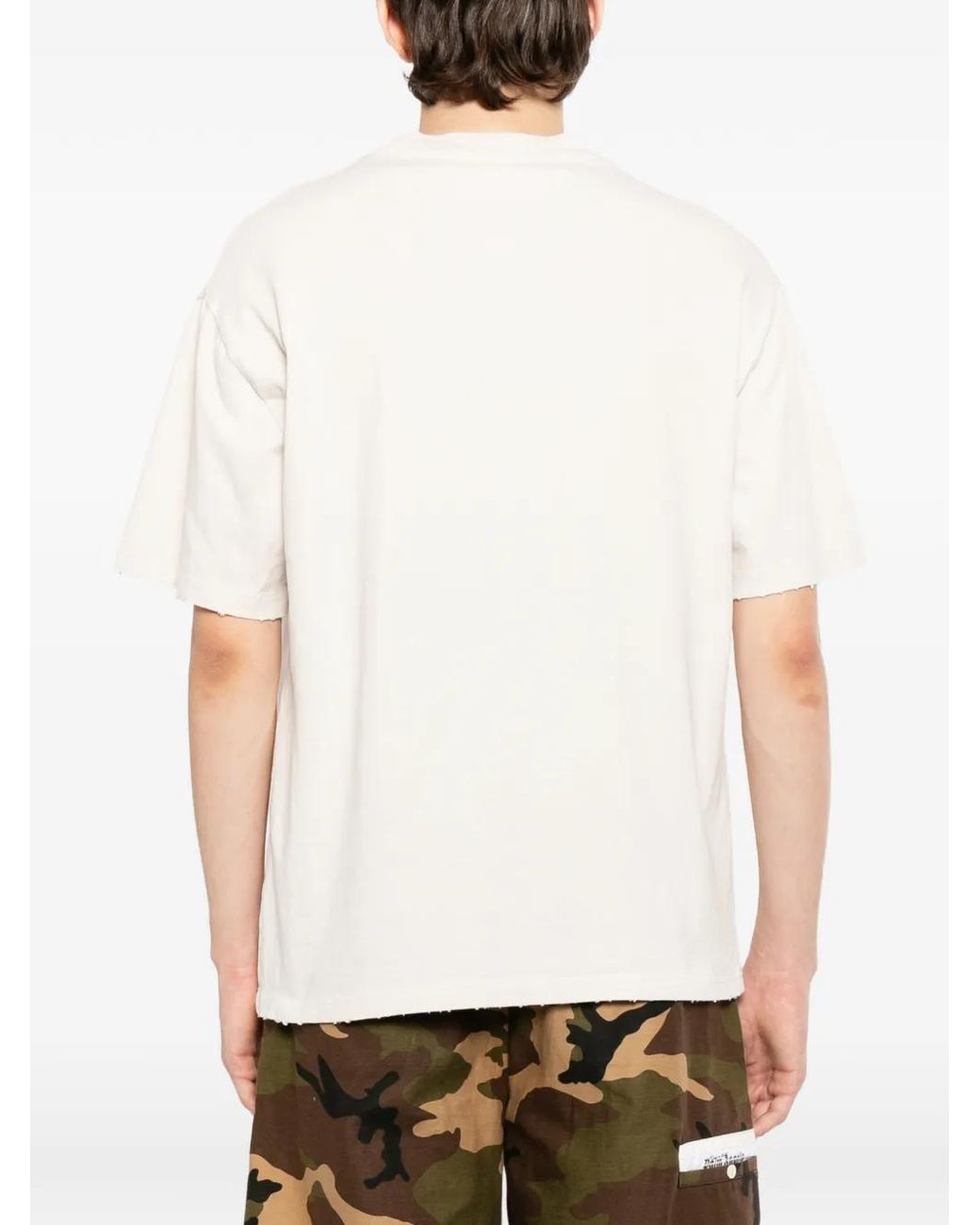 WARMAN White Crew Neck T-Shirt for men