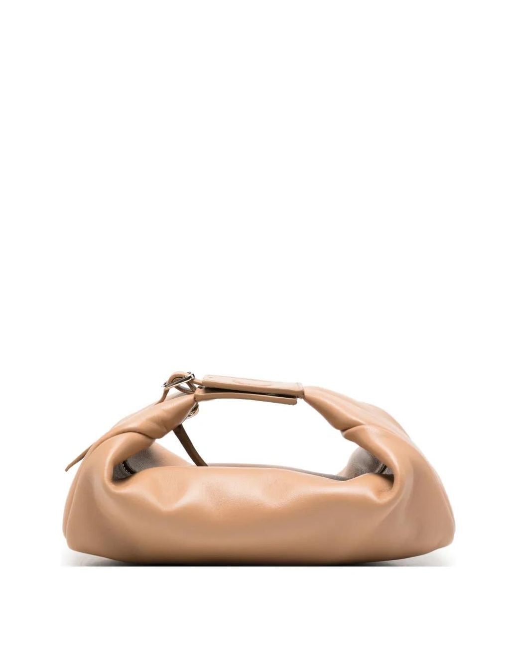 MINOBOSSI Pink Joy Ruched Leather Tote Bag