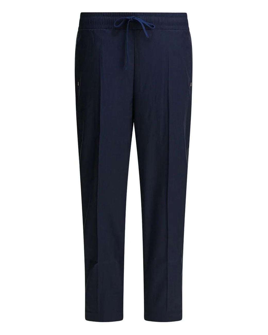 Altum Blue Drawstring-Fastening Trousers for men