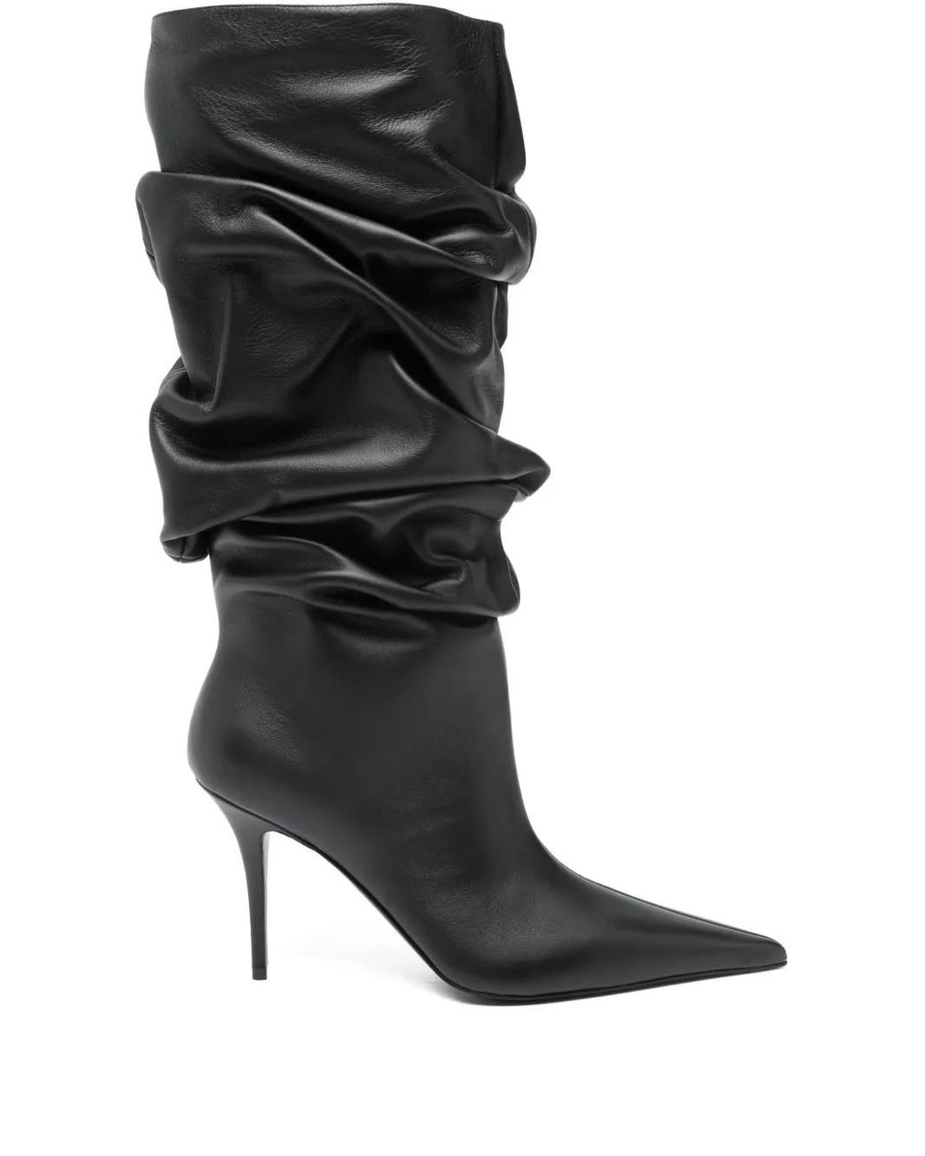 AMINA MUADDI Black Anok Heeled Ankle Boots